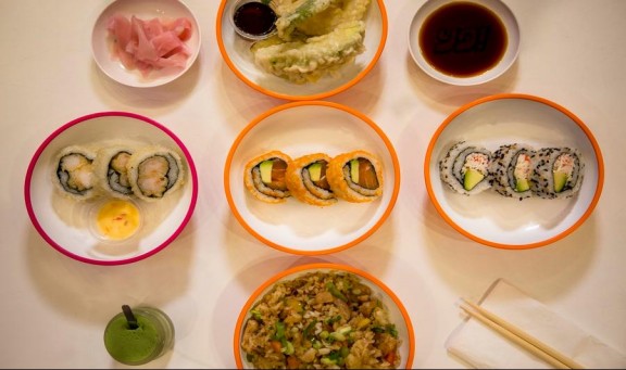 Uber Eats including Yo Sushi